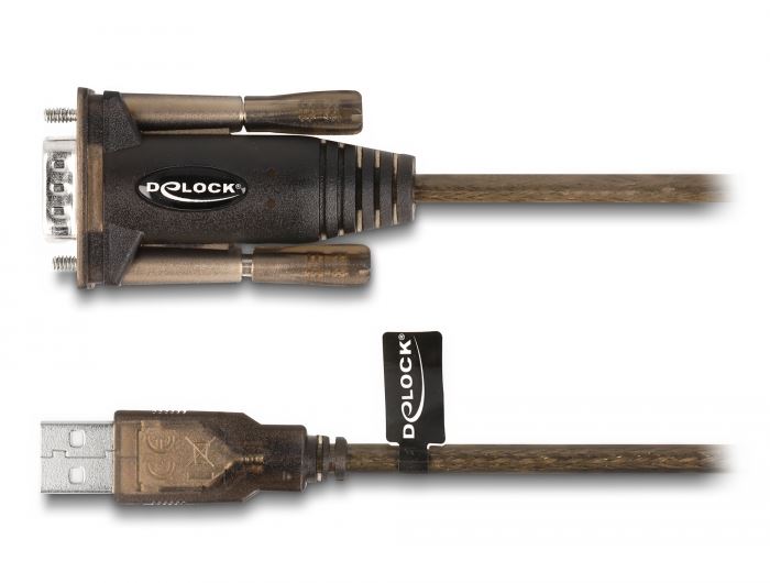 Delock USB 2.0 - 1 x soros RS-232 D-Sub kábel 1,5 m (62646)