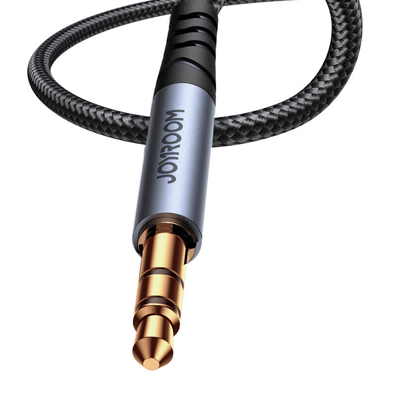 Joyroom SY-A08 AUX cable 3.5mm mini jack to 3.5mm mini jack, braided, 1.2m (black) Joyroom SY-A08 AUX cable 3.5mm mini jack to 3.5mm mini jack, braided, 1.2m (black)