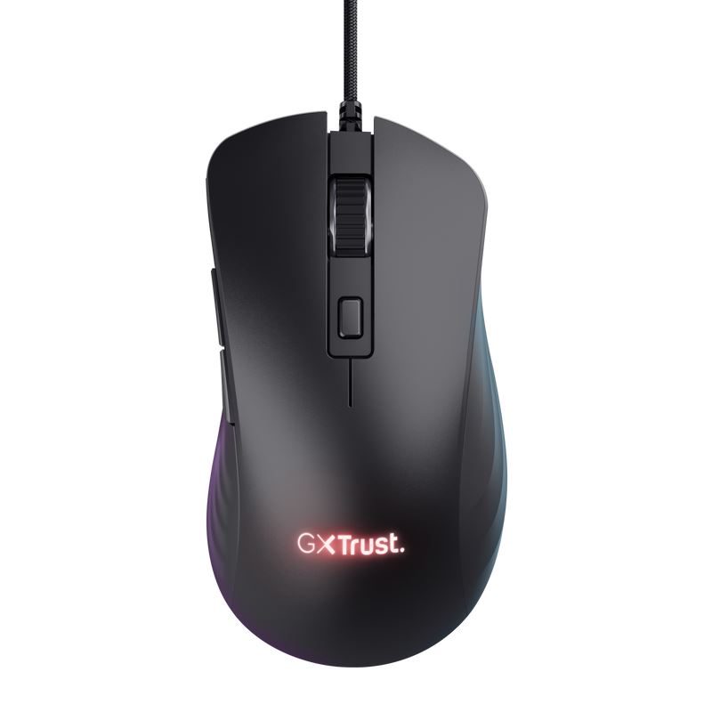 Trust GXT924W YBAR+ gaming egér fekete  
