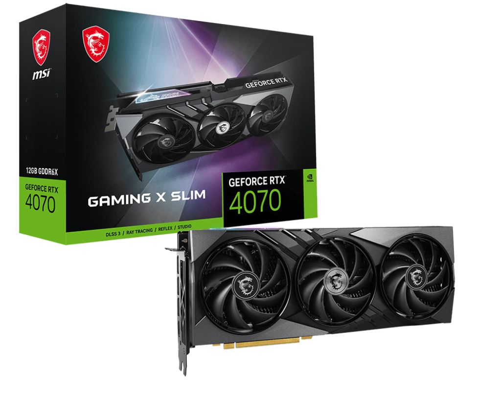 MSI GeForce RTX 4070 12GB GAMING X SLIM 12G videokártya