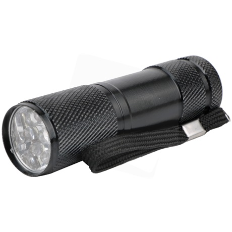 ENTAC EFL-9L-1W-B 1W 9LED ALU 3XAAA NT. Elemlámpa Fekete