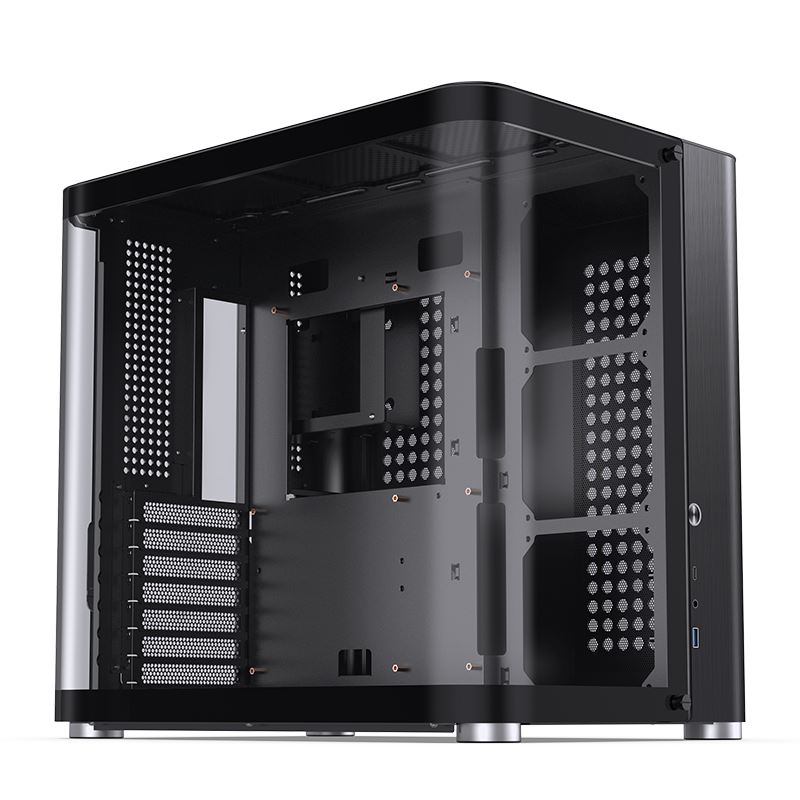 Jonsbo TK-2 2.0 Black táp nélküli ablakos ház fekete