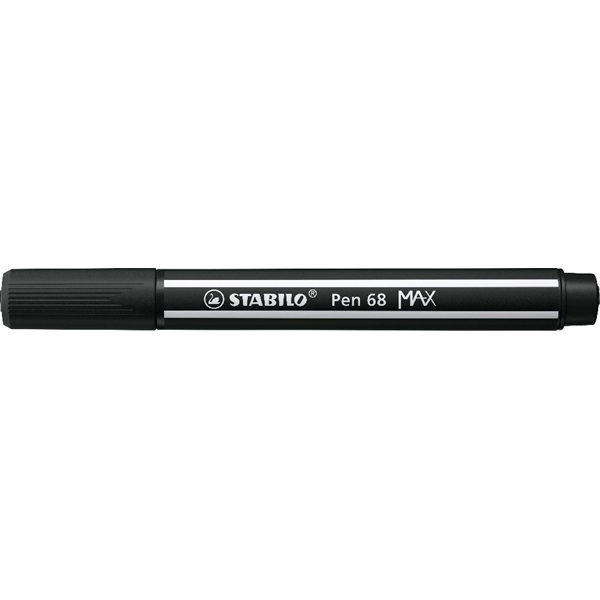 Rostirón, 1-5 mm, vágott hegy, STABILO "Pen 68 MAX", fekete Rostirón, 1-5 mm, vágott hegy, STABILO "Pen 68 MAX", fekete