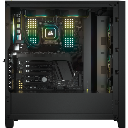 CORSAIR iCUE 4000X RGB számítógépház Fekete