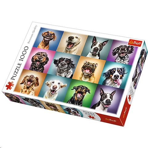 Trefl Vicces kutya portrék 1000 db-os Puzzle (10462)