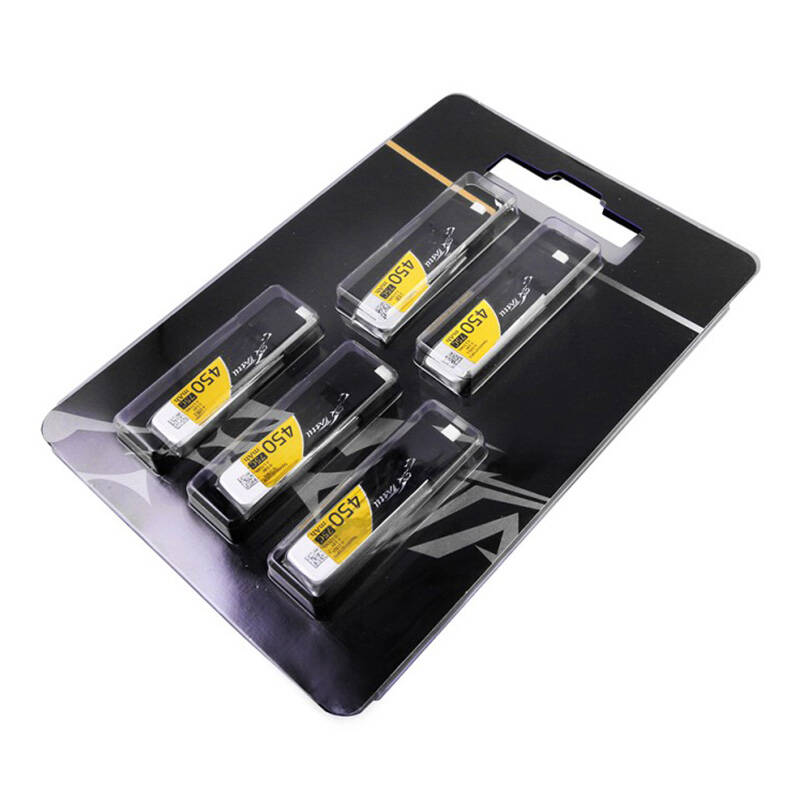 Gens ace 450mAh 3.8V 75C 1S1P HV Lipo akkumulátorok (5db)