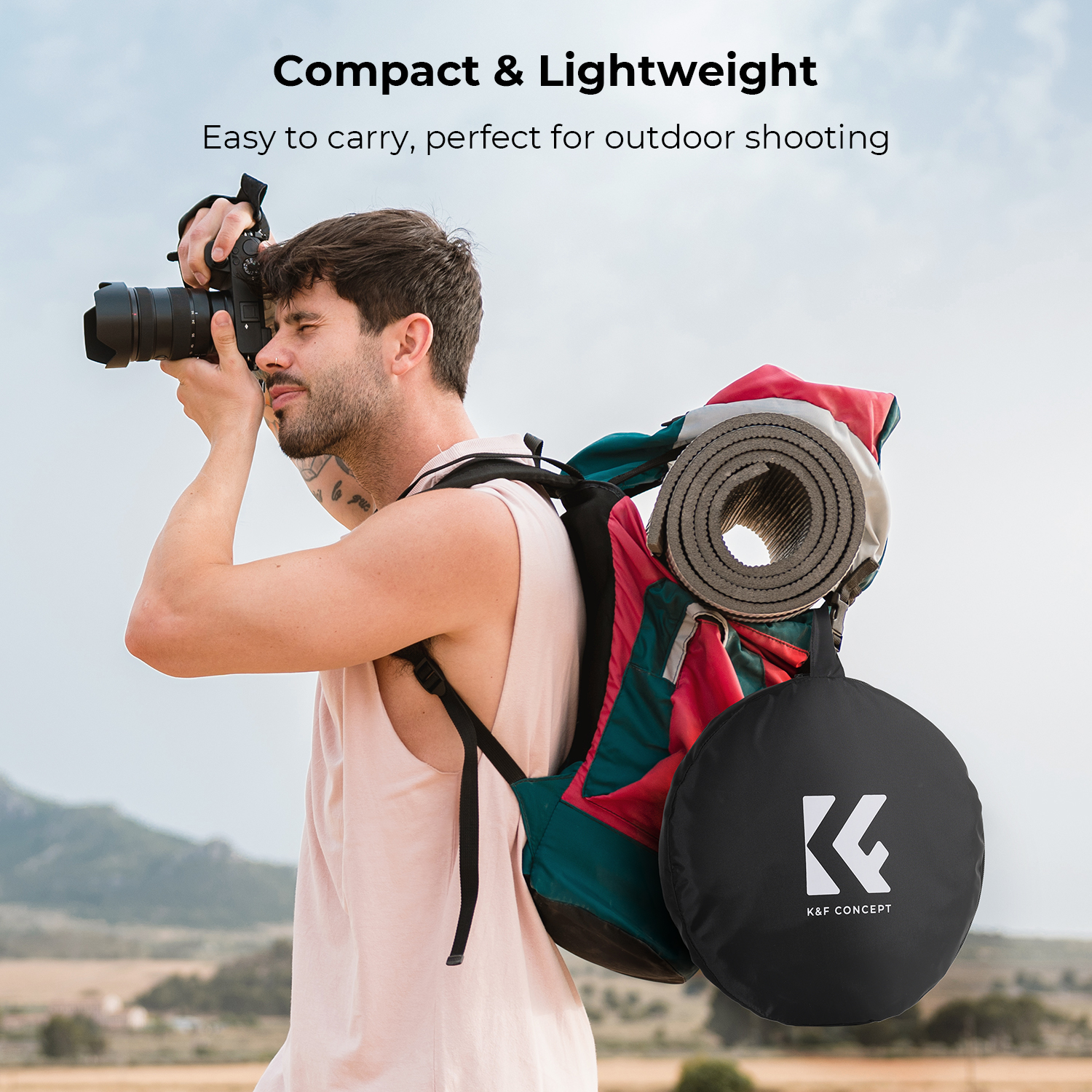 K&F Concept 5in1 derítőlap, reflektor, 80cm (fehér, fekete, arany, ezüst, transparens) + hordtáska