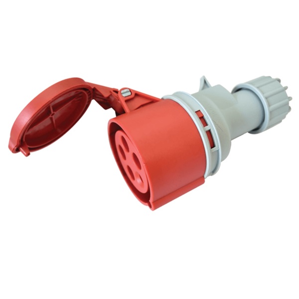 Tracon TICS-225H 32A/ 400V/ 3P+N+E/ 6h/ IP44 külső tömítőszelencével ipari csatlakozóaljzat Tracon TICS-225H 32A/ 400V/ 3P+N+E/ 6h/ IP44 külső tömítőszelencével ipari csatlakozóaljzat