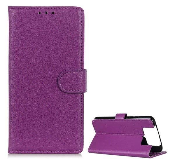 Tok álló, bőr hatású (FLIP, oldalra nyíló, asztali tartó funkció, prémium) LILA [Asus Zenfone 7 (ZS670KS)]