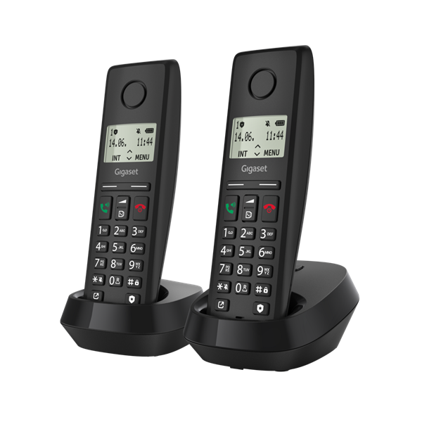Gigaset PURE DUO 200 fekete dect telefon