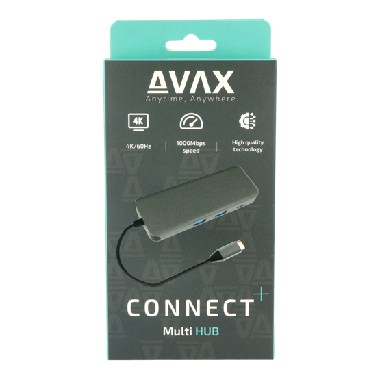  AVAX HB612 CONNECT+ 8in1 Multi HUB  