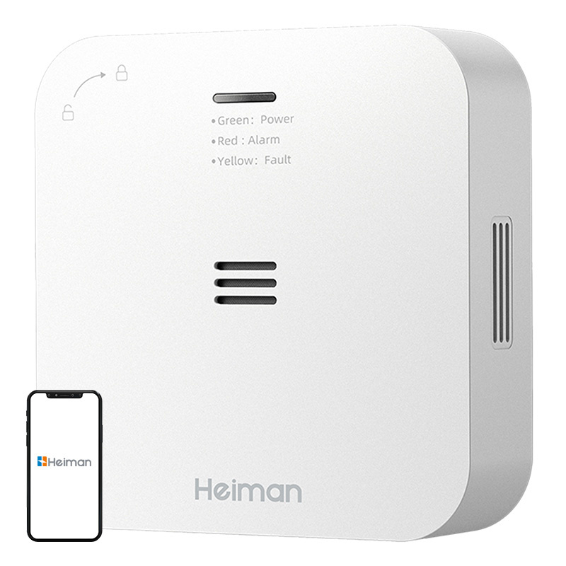  Heiman HM-720ES-W összekapcsolt Vezeték nélküli riasztó CO
