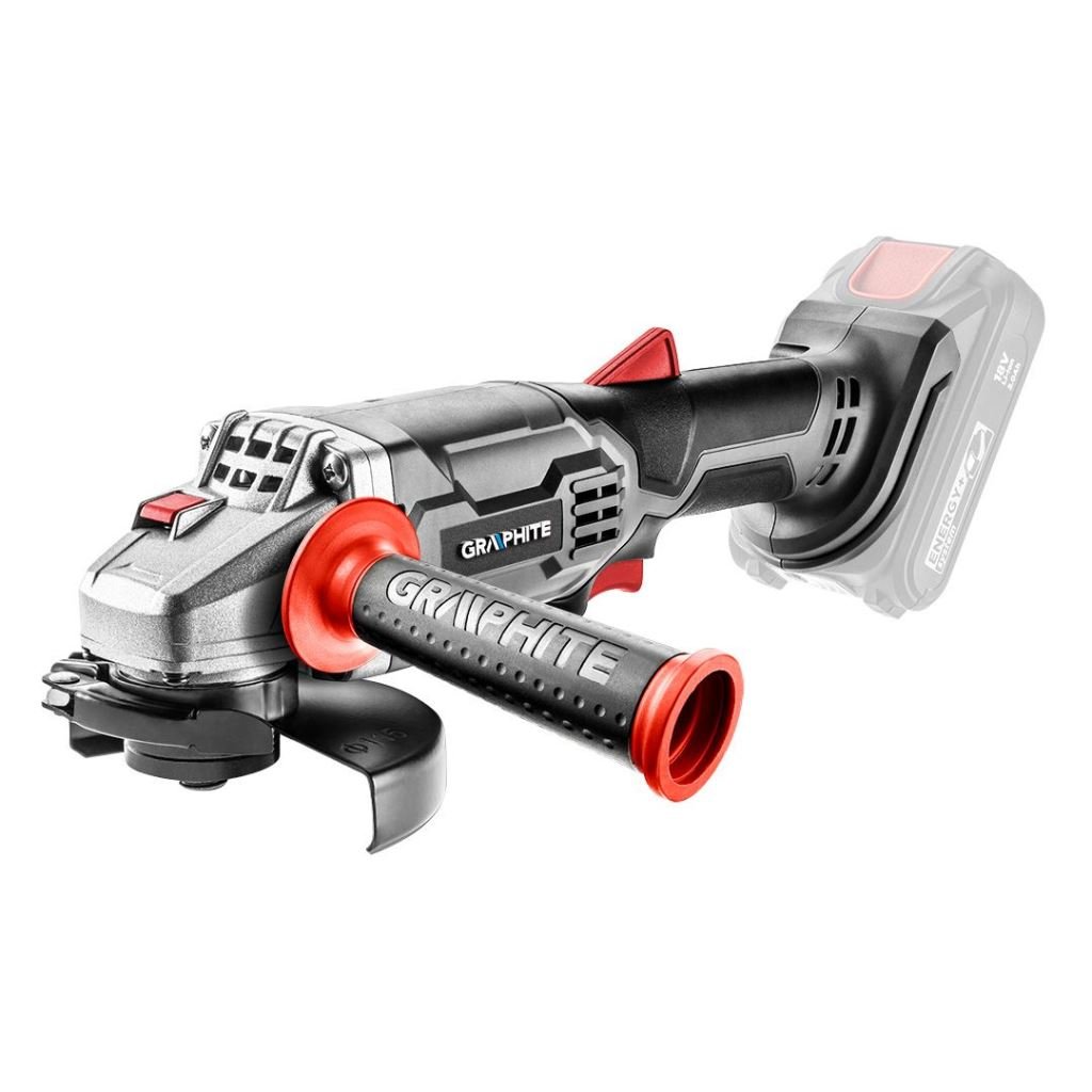 Graphite 58G003 akkus sarokcsiszoló Energy+ 18V, 115x22.2mm, akku nélkül