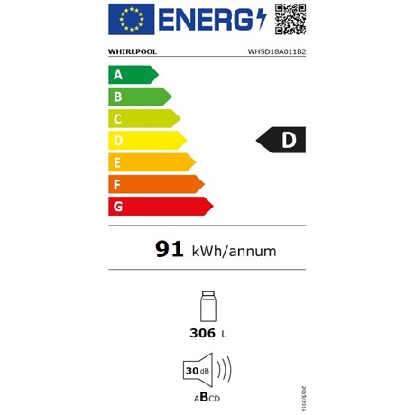 Whirlpool WHSD18A011B2 Beépíthető egyajtós hűtőszekrény