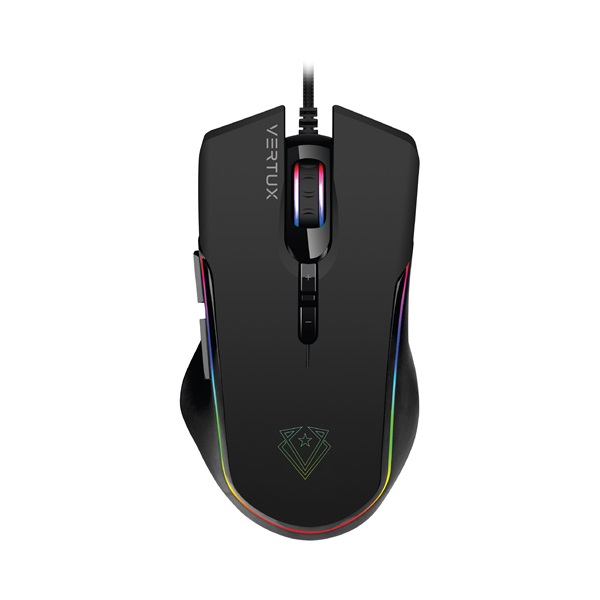 Vertux Egér - ASSAULTER (Vezetékes, Optikai, RGB LED, 7 gomb, 10000 dpi, fekete) Vertux Egér - ASSAULTER (Vezetékes, Optikai, RGB LED, 7 gomb, 10000 dpi, fekete)