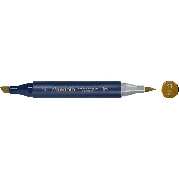 Deli Finenolo 41 - Olive Green kétvégű permanent ART marker Deli Finenolo 41 - Olive Green kétvégű permanent ART marker