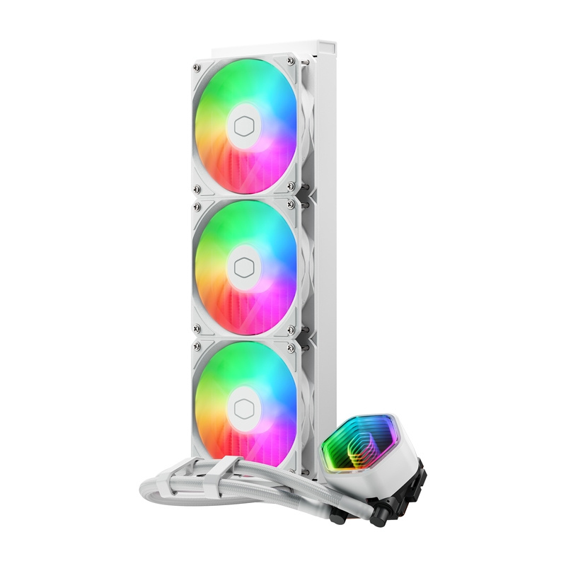 Cooler Master MasterLiquid 360 Core II ARGB vízhűtő Fehér 