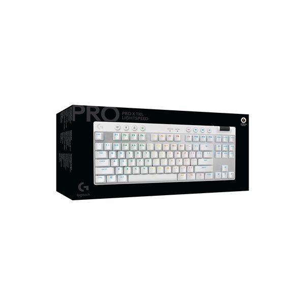 Logitech G PRO X TKL LIGHTSPEED vezeték nélküli RGB fehér gamer billentyűzet