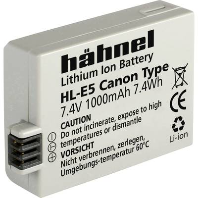 Kamera akku Hähnel Megfelelő eredeti akku LP-E5 7.4 V 1000 mAh HL-E5
