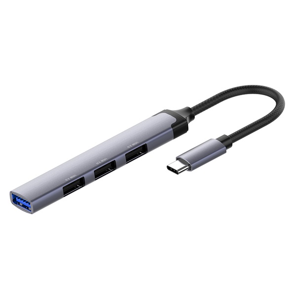 COLORWAY CW-HUB04 USB-elosztó  USB-C 4-B-1 USB2.0X3/USB3.0