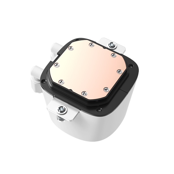 ID-Cooling CPU Water Cooler - FX360 LCD WHITE (27.2dB; max.98,54 m3/h; 3x12cm, A-RGB, fehér)