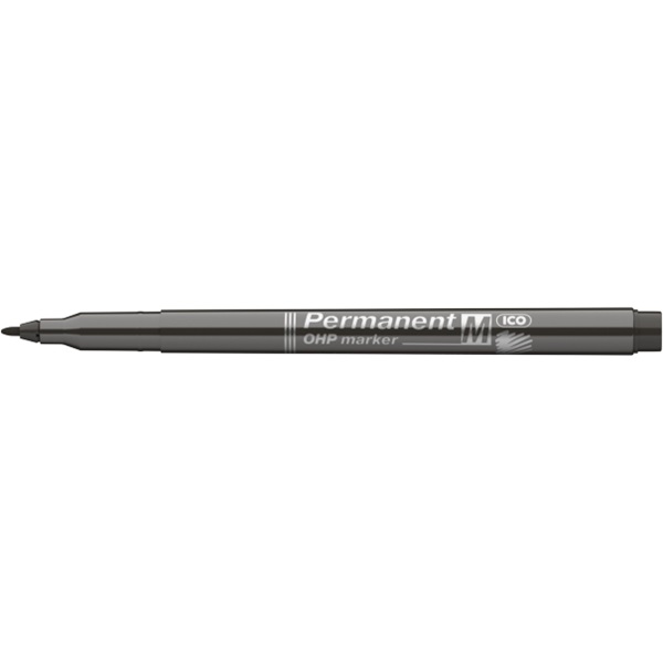 ICO OHP M 1-1,5mm fekete permanent marker