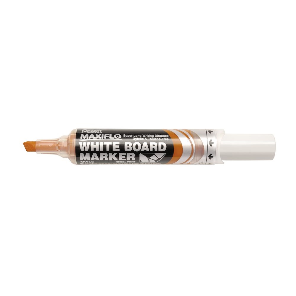 Pentel Táblamarker 1,5-6,2mm, vágott  Maxiflo piros (MWL6-BO)