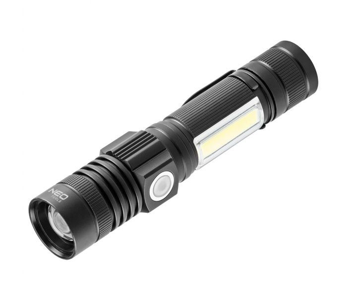 Neo Tools 99-033 Zseblámpa tölthető 2 funkciós USB 800lm CREE T6 LED 10W Neo Tools 99-033 Zseblámpa tölthető 2 funkciós USB 800lm CREE T6 LED 10W