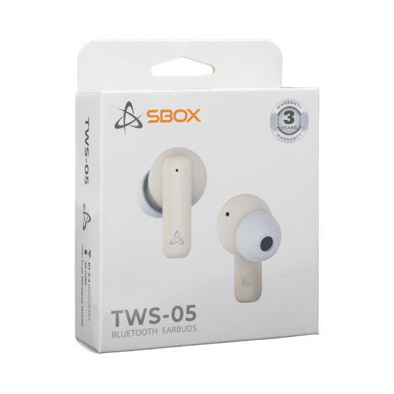  SBOX EB-TWS05-BE bluetooth v5.4 in-ear fülhallgató mikrofonnal  BR+EDR+BLE Bézs