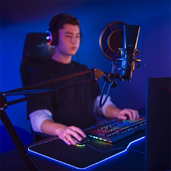 Hama "uRage Stream 800HD" streaming állványos gaming mikrofon (186020)