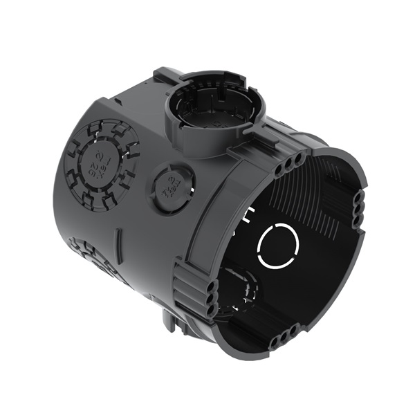 OBO 2003702 UG 66 1-es kerek 60mm fekete műanyag süllyesztett kötődoboz OBO 2003702 UG 66 1-es kerek 60mm fekete műanyag süllyesztett kötődoboz