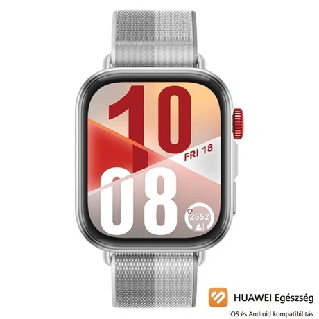 Huawei Watch Fit 4 okosóra Ezüst
