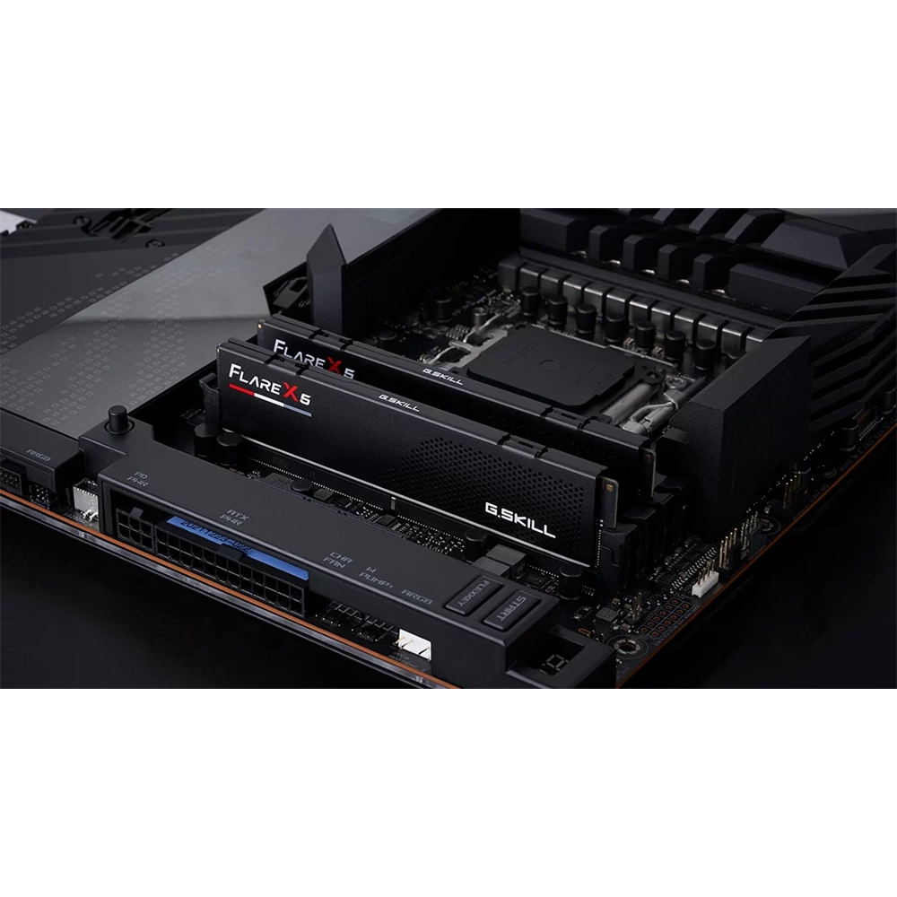 G.SKILL Flare X5 32GB Kit2 (2x16GB) DDR5 6000Mhz CL28-36-36-96 1.40V AMD EXPO Memória Fekete