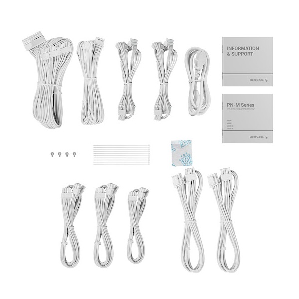 DeepCool  750W  PN750-M WH  80 Plus Gold Tápegység fehér