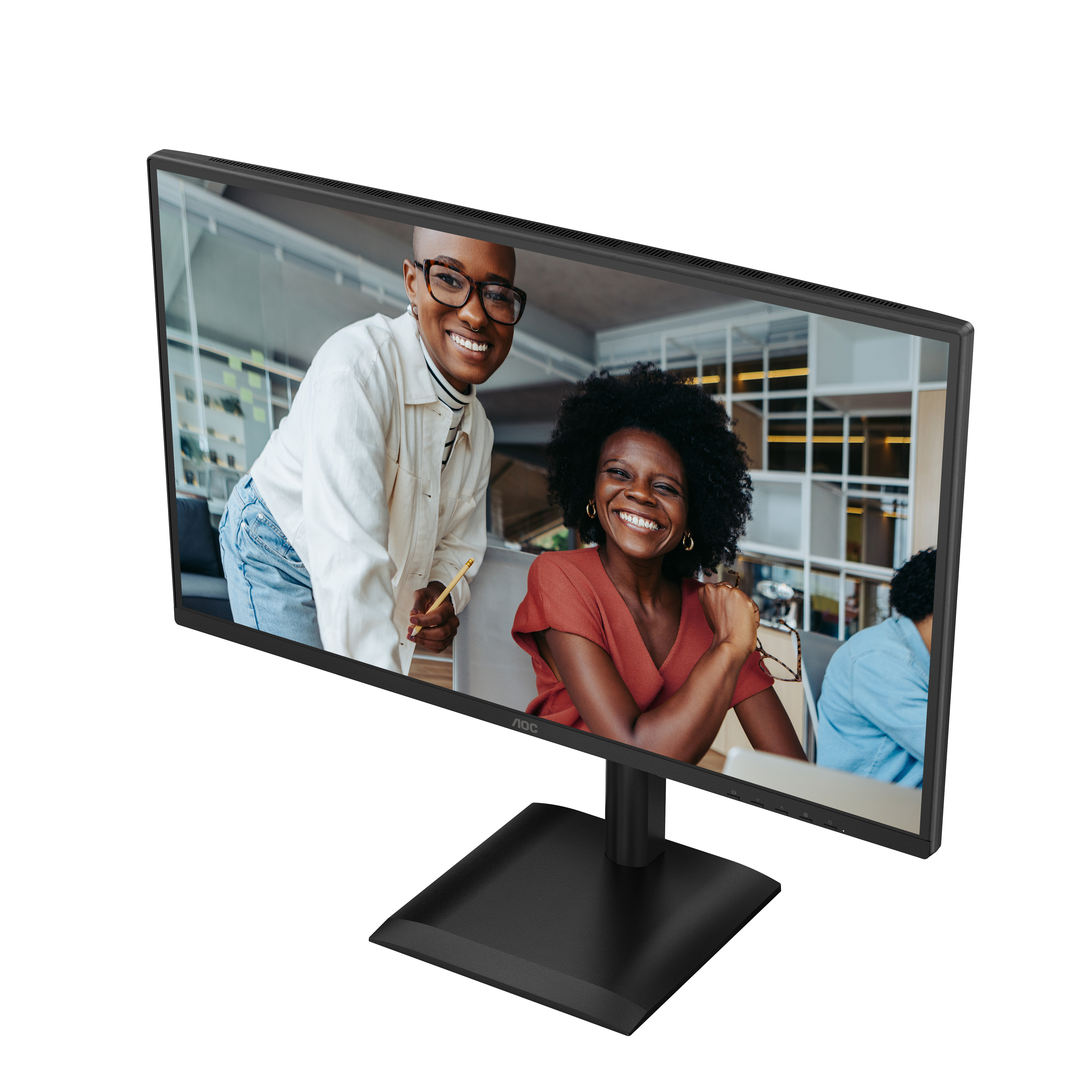 AOC  27" 27E4U Monitor - 1920x1080, Full HD, LED, IPS, 120Hz, 4ms, Hangszóró, Pivot, Fekete