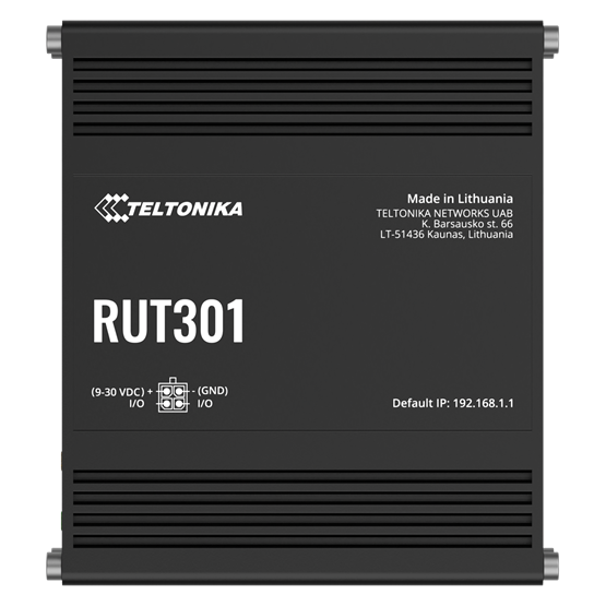 Teltonika 5xRJ45 port  USB  digitális I/O RutOS RMS router