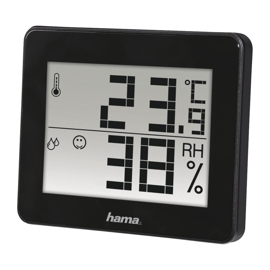 Hama TH-130 hő és páratartalom mérő fekete (186361) Hama TH-130 hő és páratartalom mérő fekete (186361)