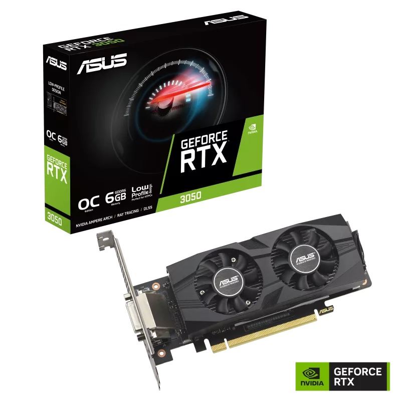 ASUS GeForce RTX 3050 6GB LP BRK OC Edition videokártya  