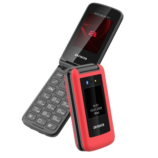 Aiwa FP-30-2G/RD 2,4" DualSIM mobiltelefon Piros 