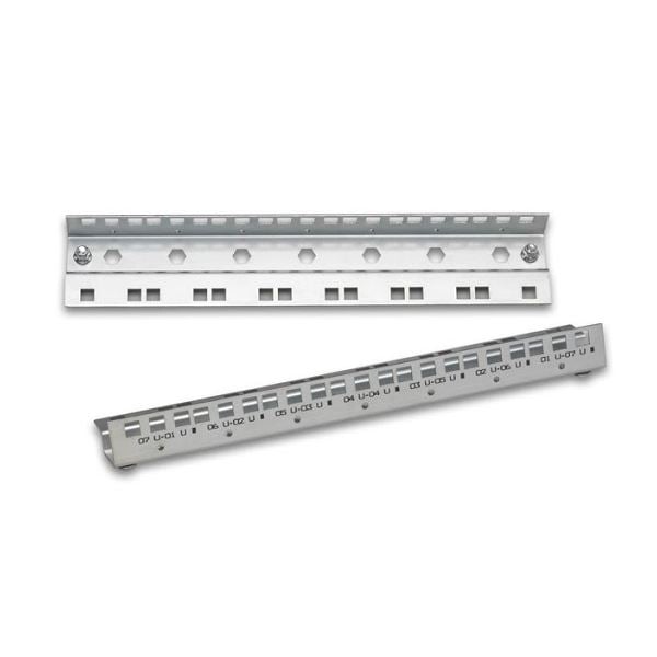 Lande 12U horganyozott raszter-sín (LN-PRF-CMD-12UD-ZN)