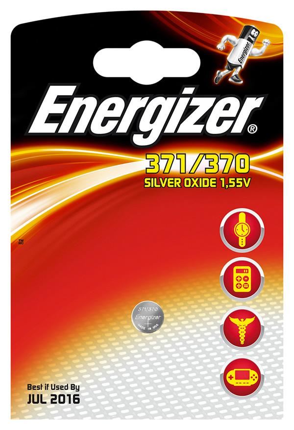 Energizer gombelem 1.55V 370/371 (1db/csomag) (7638900253016) Energizer gombelem 1.55V 370/371 (1db/csomag) (7638900253016)