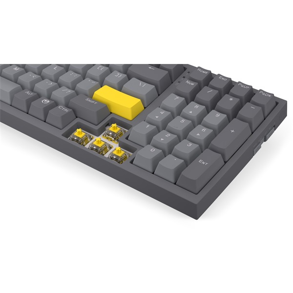 Endorfy Wireless Billentyűzet  Celeris 1800  RGB  Gateron Yellow Switch mechanikus 100 gomb  1,8m US