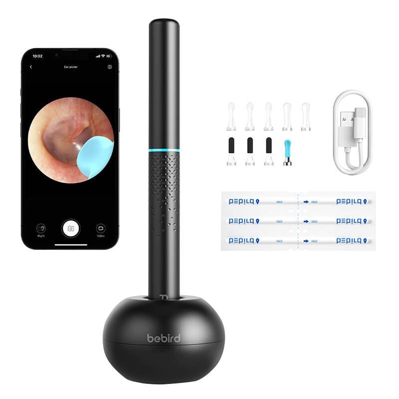 Bebird M9 S Intelligens vizuális fül-tisztító fekete