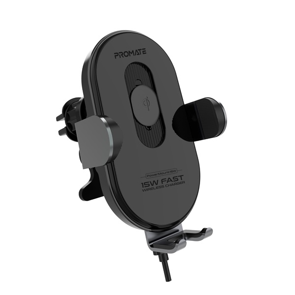 Promate POWERMOUNT 15 DC 12V/1.5A 15W 1.2 m Autós töltő fekete Promate POWERMOUNT 15 DC 12V/1.5A 15W 1.2 m Autós töltő fekete