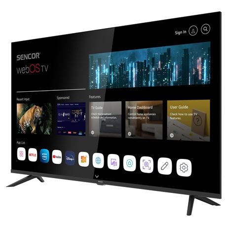 Sencor SLE 43FS801TCSB FHD webOS SMART LED TV