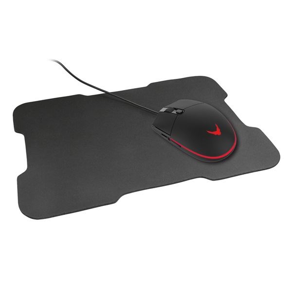 OMEGA VSETMPX5 optikai gamer egér + egérpad fekete OMEGA VSETMPX5 optikai gamer egér + egérpad fekete