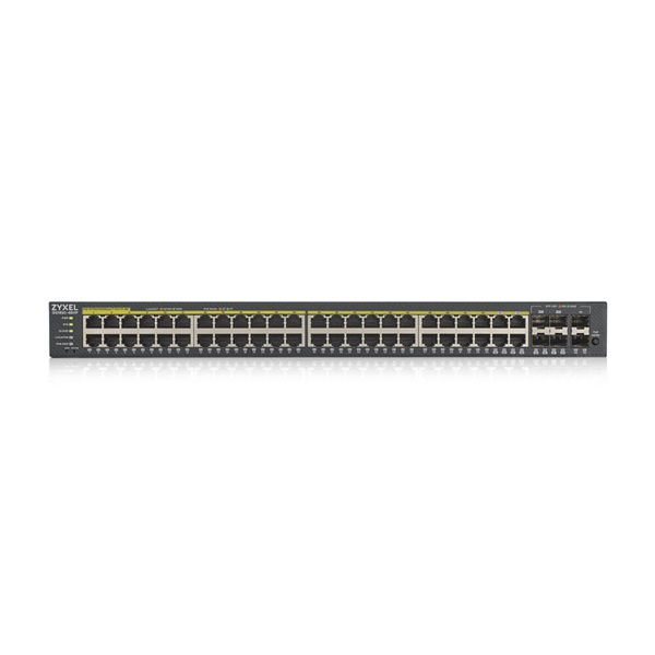 ZyXEL GS1920-48HPv2 48port GbE LAN PoE (375W) 4port Gbe combo RJ45/SFP L2 menedzselhető switch ZyXEL GS1920-48HPv2 48port GbE LAN PoE (375W) 4port Gbe combo RJ45/SFP L2 menedzselhető switch