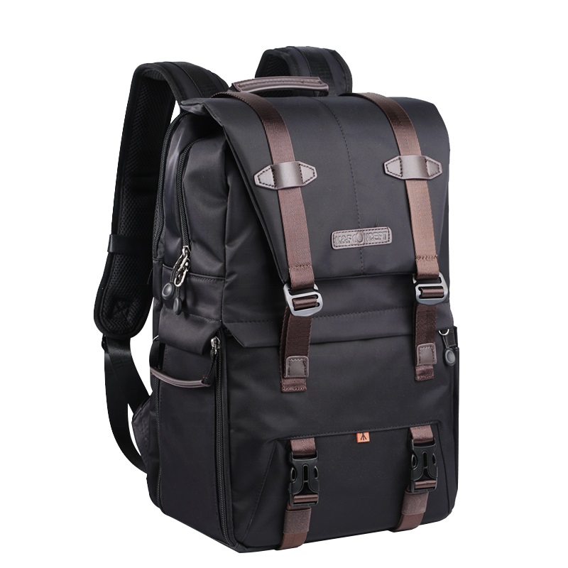 K&F Concept Beta Backpack 20 literes, fotós hátizsák, fekete barna színben