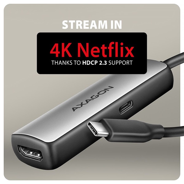AXAGON RVC-HI8KPD USB-C > HDMI 2.1 Adapter 100W