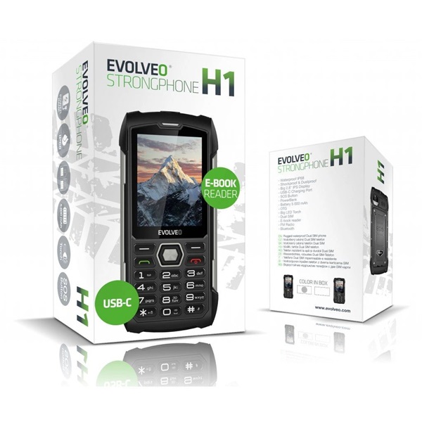 Evolveo STRONGPHONE H1 2,8" DualSIM  mobiltelefon Fekete-szürke